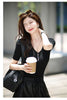 Women’s High Waisted Black Leather Shorts Wide-Leg