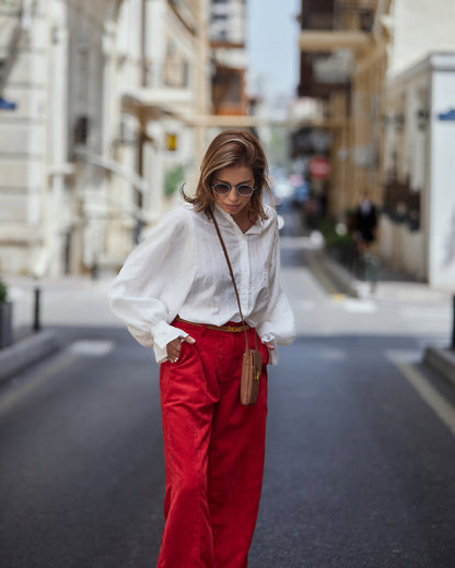 Lantern Sleeve Women Shirts Blouse