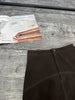 Brown Suede Midi Skirt Women Sheepskin Over-the-Knee Skirt