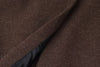 Long brown wool coat women winter outerwear