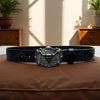 Men’s Western Bullhead Genuine Leather Belt