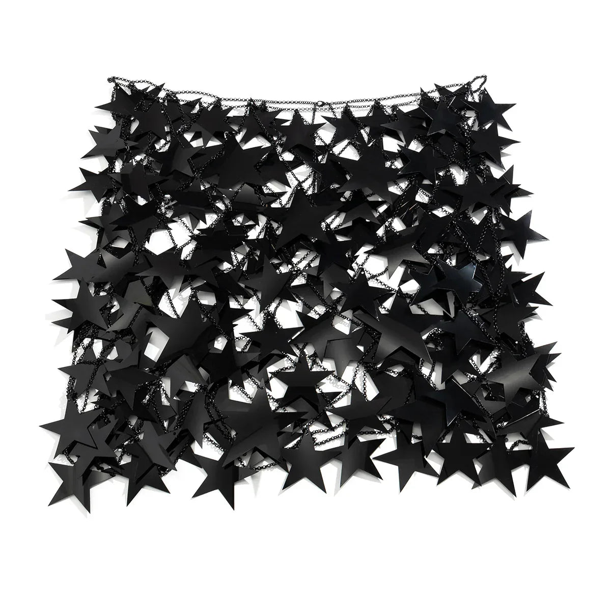 Pink Star Sequin Chain Mesh Festival Outfit Set