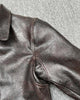 Men’s Heat-Stamped Cowhide Leather Aviator Jacket
