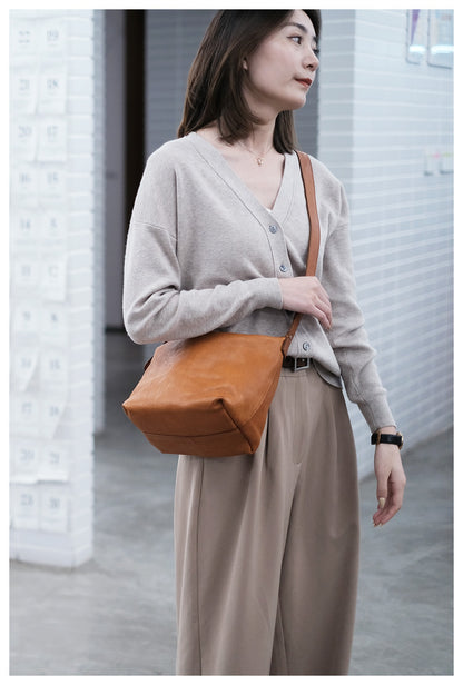 real leather handbag crossbody bag