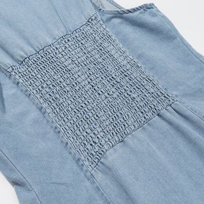 denim overalls dress for women