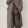 Women’s Genuine Leather Pants High Waist Wide-Leg Trousers