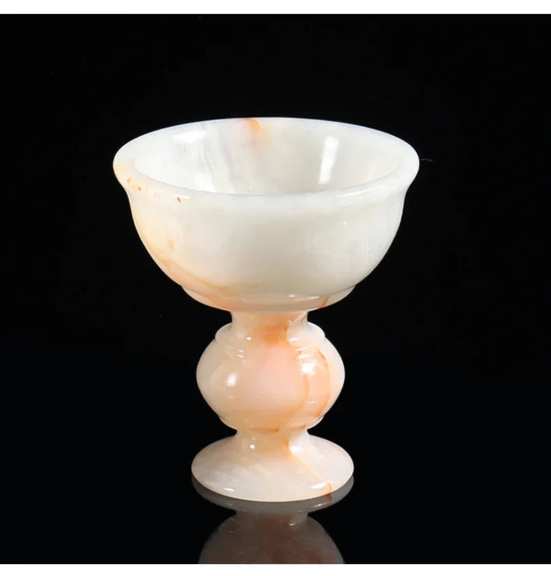 Marble aromatherapy candle holder cup