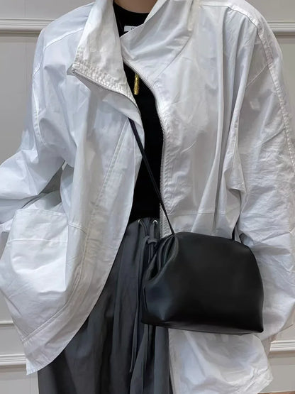 Premium Sheepskin Leather Underarm Cloud Bag