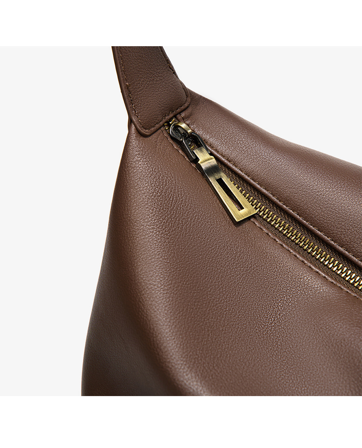 Soft leather large capacity shoulder tote bag