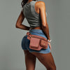 Adjustable Rivet Women Hip Pouch