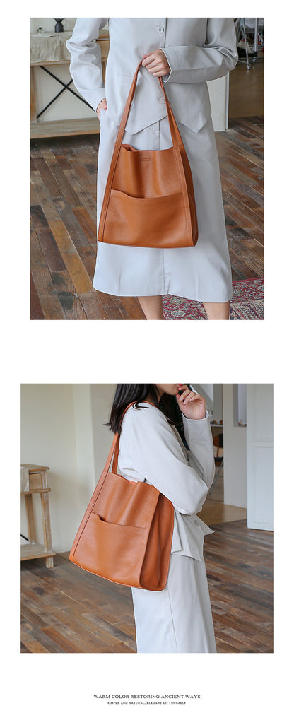 Women’s Genuine Leather Work Tote Bag