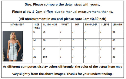 Women Denim Mini Dress Slim Fit Sleeveless Jean