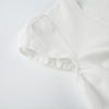 bow tie puff sleeve shirts for women