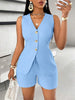 Sleeveless Vest And Shorts Women
