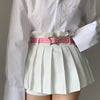 Women’s Rhinestone Star Buckle PU Leather Belt