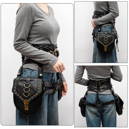 Waist Bag for Women with Double Side Pouches
