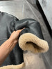 Women’s Short Shearling Two-Sided Leather Jacket Real Fur