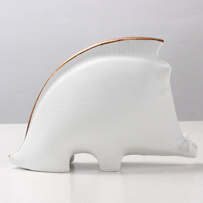 Modern Art Wild Boar Ornament Resin Sculpture for Home Décor