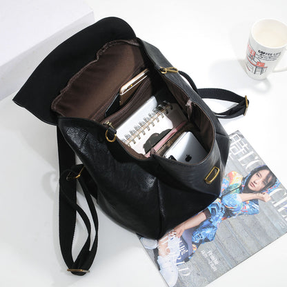 Women’s Genuine Leather Soft Backpack