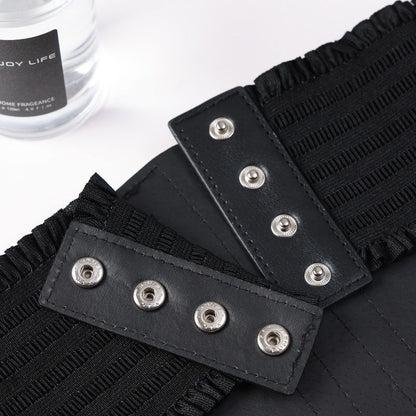 Women’s Faux Leather Corset Belt With Lace Up Sides
