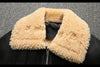 Men Real Sheepskin Shearling Aviator Jacket Winter Coat