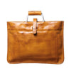 Men's Genuine Brown Leather Office Bag Briefcase