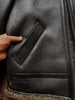 Men’s Real Shearling Bomber Leather Jacket