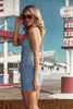 Slim Sleeveless Denim Dress Women Bodycon Fit