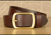 Men’s Top-Grain Cowhide Belt with Solid Copper Buckle