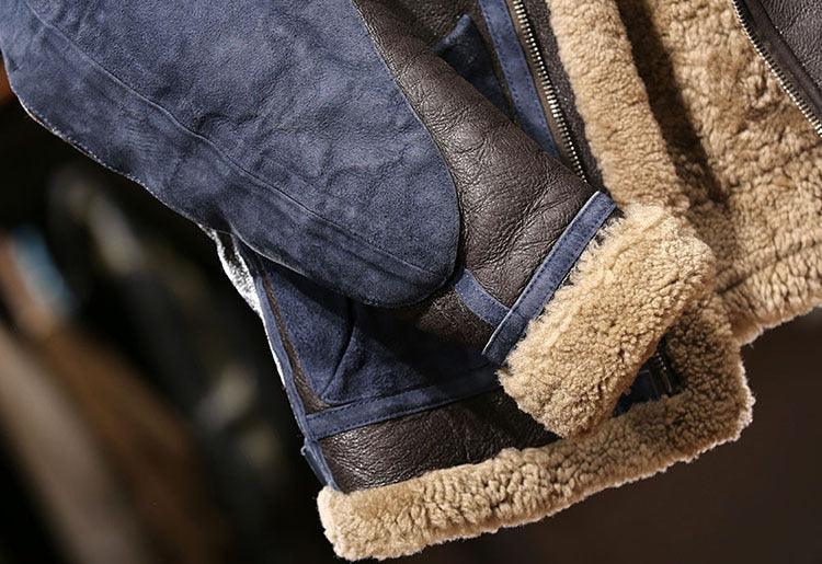 Men’s B3 Real Shearling Fur Leather Jacket
