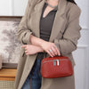 Women’s Genuine Leather Cosmetic Bag with Interior Travel Organizer