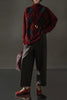 Women Genuine Leather High Waisted Wide Leg Pants