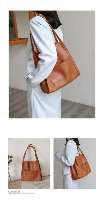 Women’s Genuine Leather Work Tote Bag