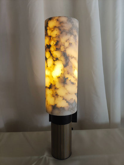Modern All-Copper Marble Wall Lamp Cylinder Wall Sconce