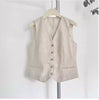 Knitted Fabric Womens Sleeveless Vest