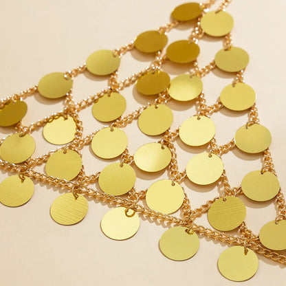 Metal Sequin Star Body Chain Festival Top