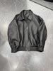 Old Money Style Braided Leather Jacket Loose Fit
