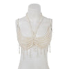 Multi-Layer Faux Pearl Bikini Chest Chain Set