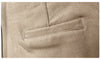 Beige high waist wide leg trousers women