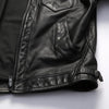 Men Full Grain Calfskin Black Leather Jacket