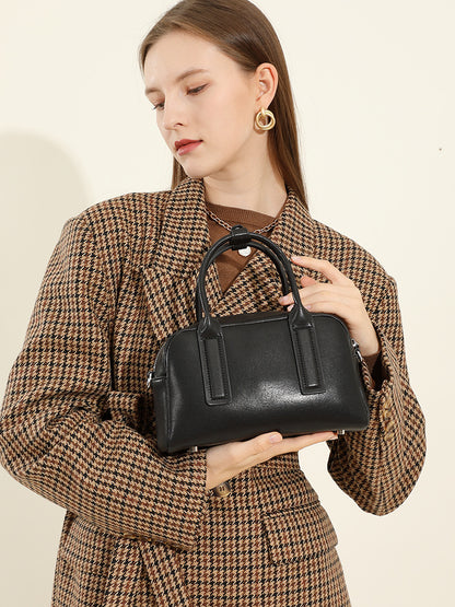 Genuine Leather Shoulder Bag for Women With Top Handle