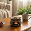Ceramic Incense Burner with Tea Light Herb Warming Tray