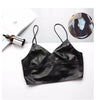Women Genuine Leather Camisole Top With Zipper Back