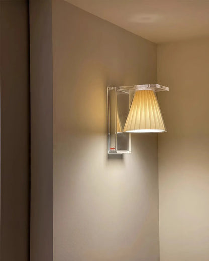 Italian vintage acrylic bedside wall lamp
