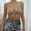 Gold Chainmail Festival Bra & Skirt Set