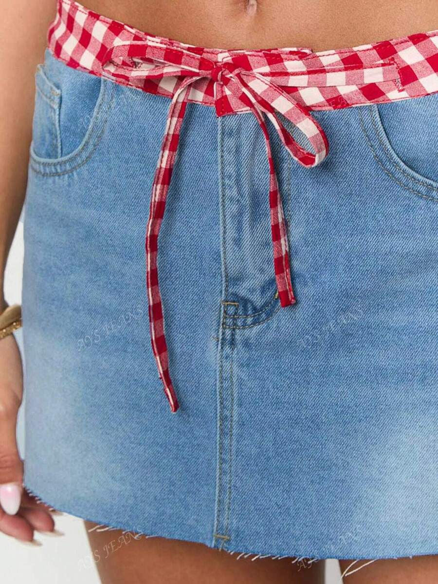 Denim Women Skirt Petite For Summers