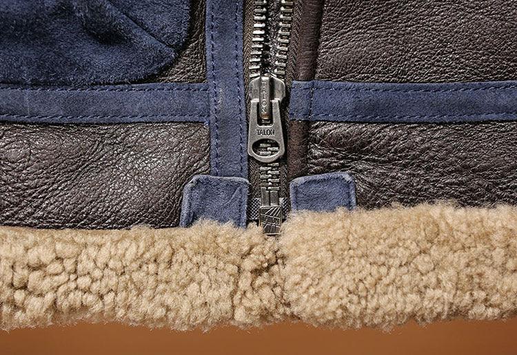 Men’s B3 Real Shearling Fur Leather Jacket