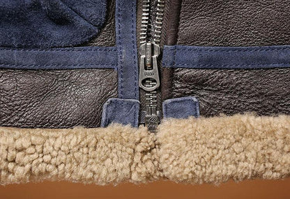 Men’s B3 Real Shearling Fur Leather Jacket