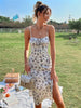 cami maxi dress with slit hem