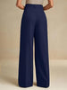 Women's Straight-Leg Beige Trousers